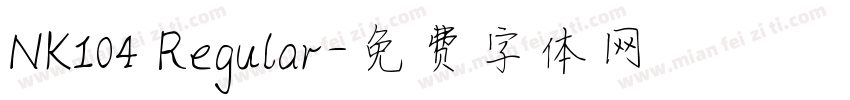NK104 Regular字体转换